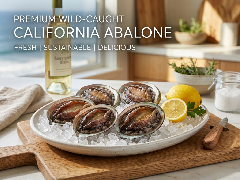 Wild Atlantic Jade Abalone: Fully Shucked & Tender Cut - Steakhouse Quality