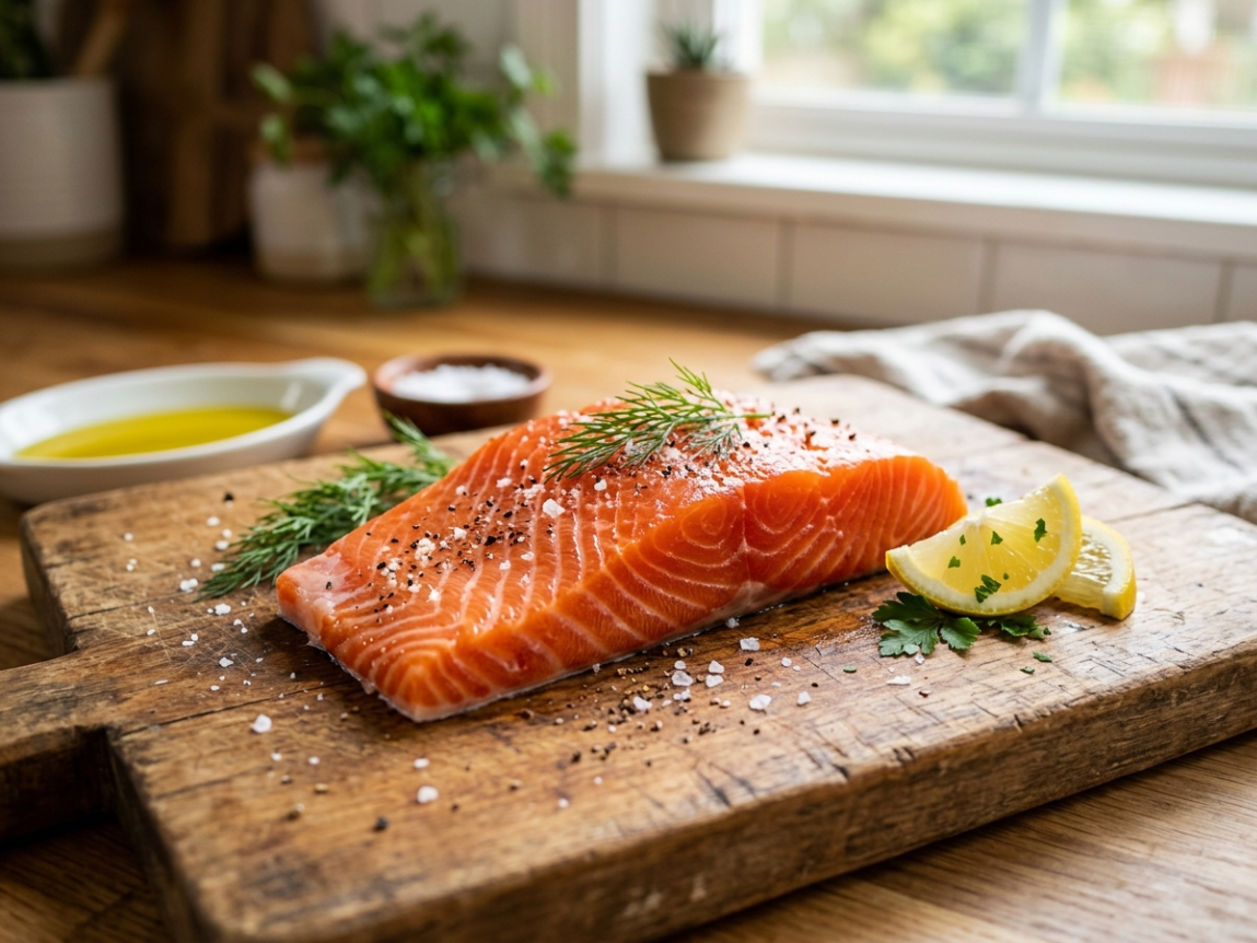 Arctic King Salmon Fillet: Sashimi-Grade Skinless Cut - High Omega-3 Clean