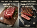 Prime Ribeye Steak: Sous-Vide Pre-Cooked - Foolproof Perfect 5-Min Sear